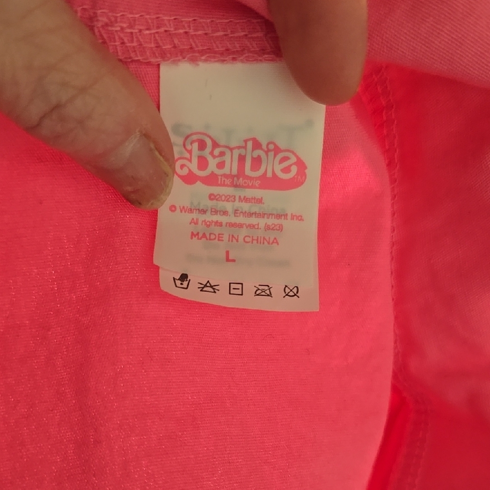 Pink Women's Barbie Jumpsuit - Picture 11 of 11